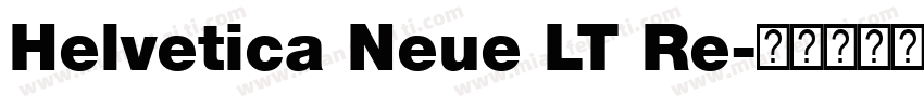 Helvetica Neue LT Re字体转换